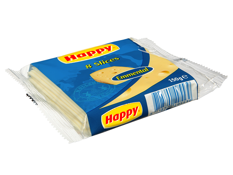 Happy Emmental Slices 150g Happy Cheese EN